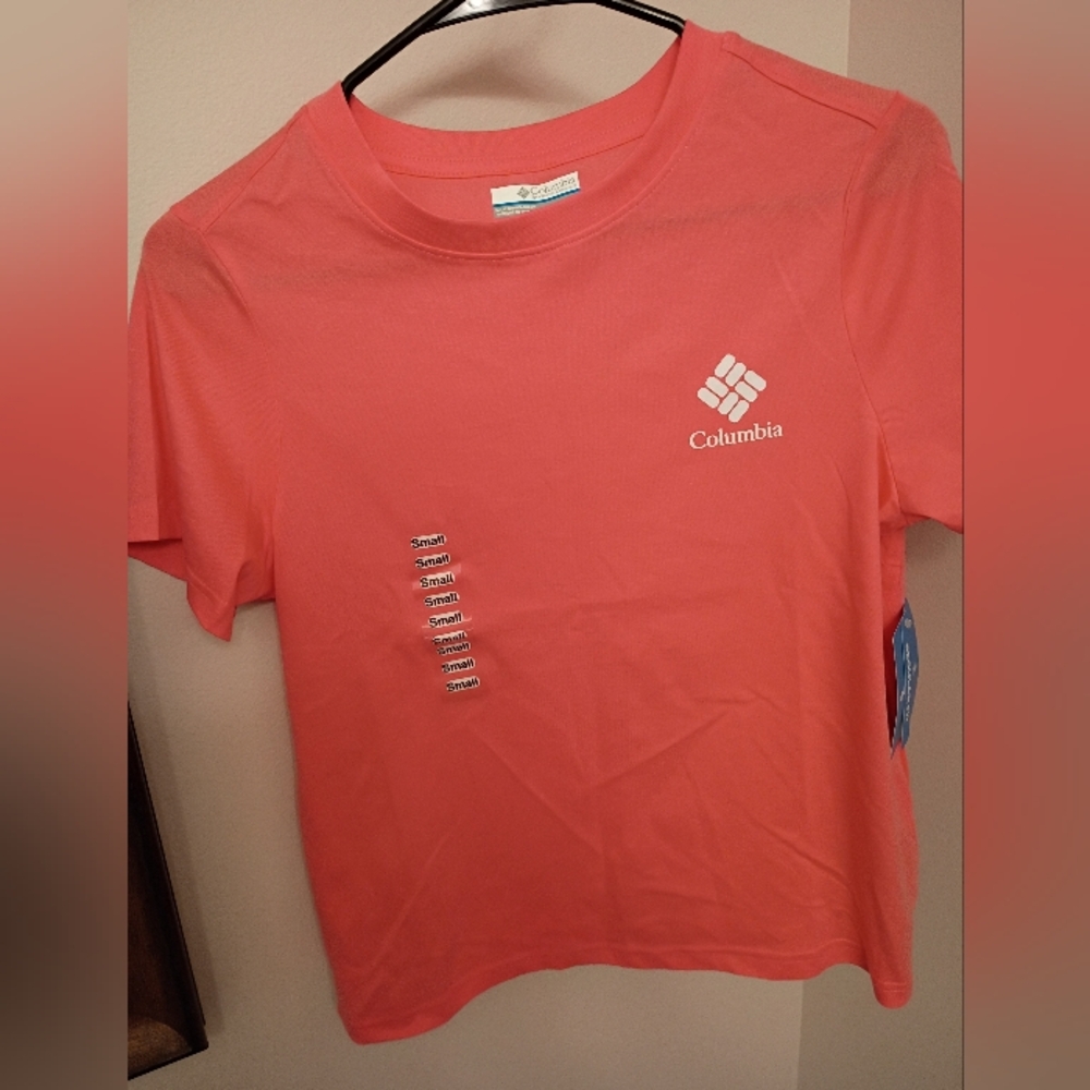 Columbia Bright Coral Tee